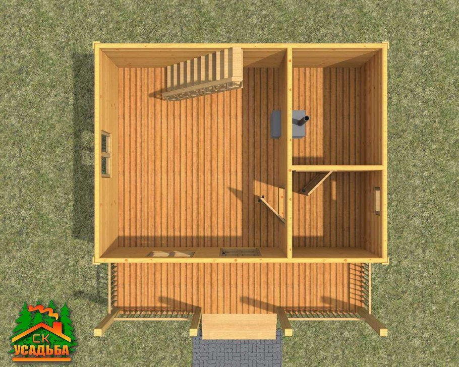 Баня 2х4 планировка