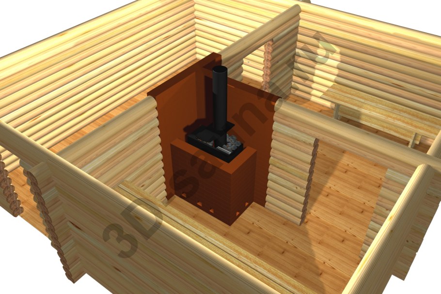 Баня 3х3 планировка совмещенная парилка