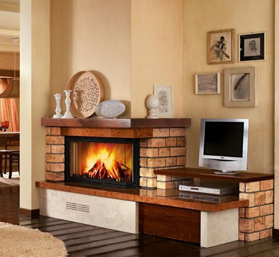 Гостиная с камином