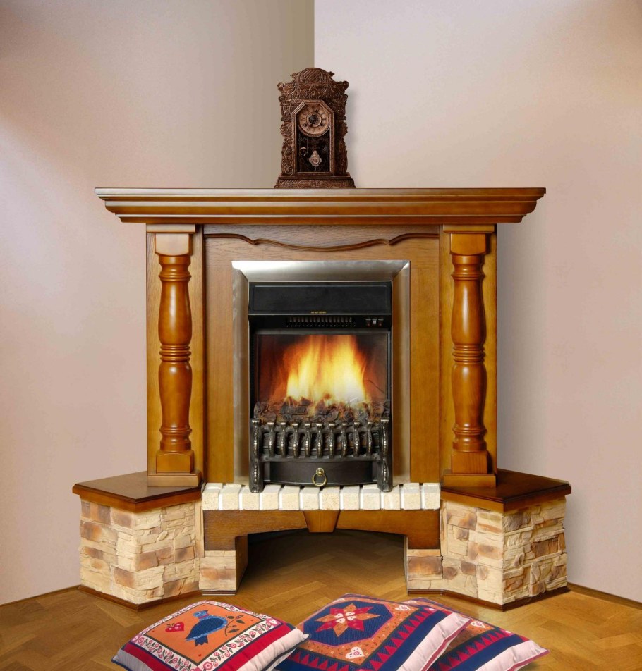 Угловой камин