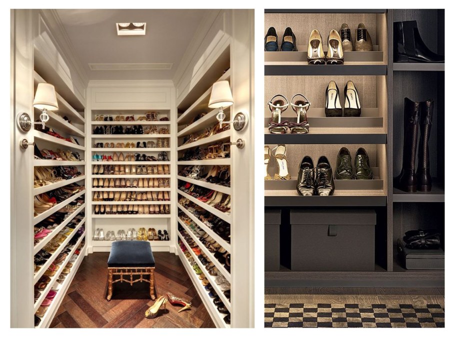 Шкаф для обуви в гардеробной