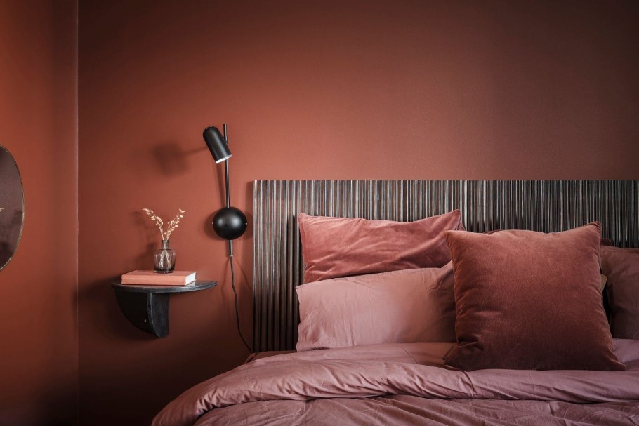 Терракотовый цвет в интерьере
