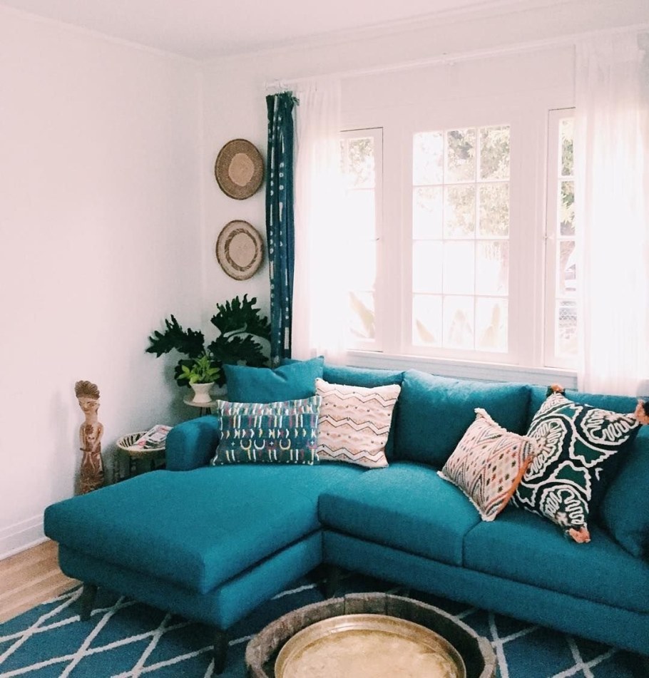 Бирюзовый интерьер