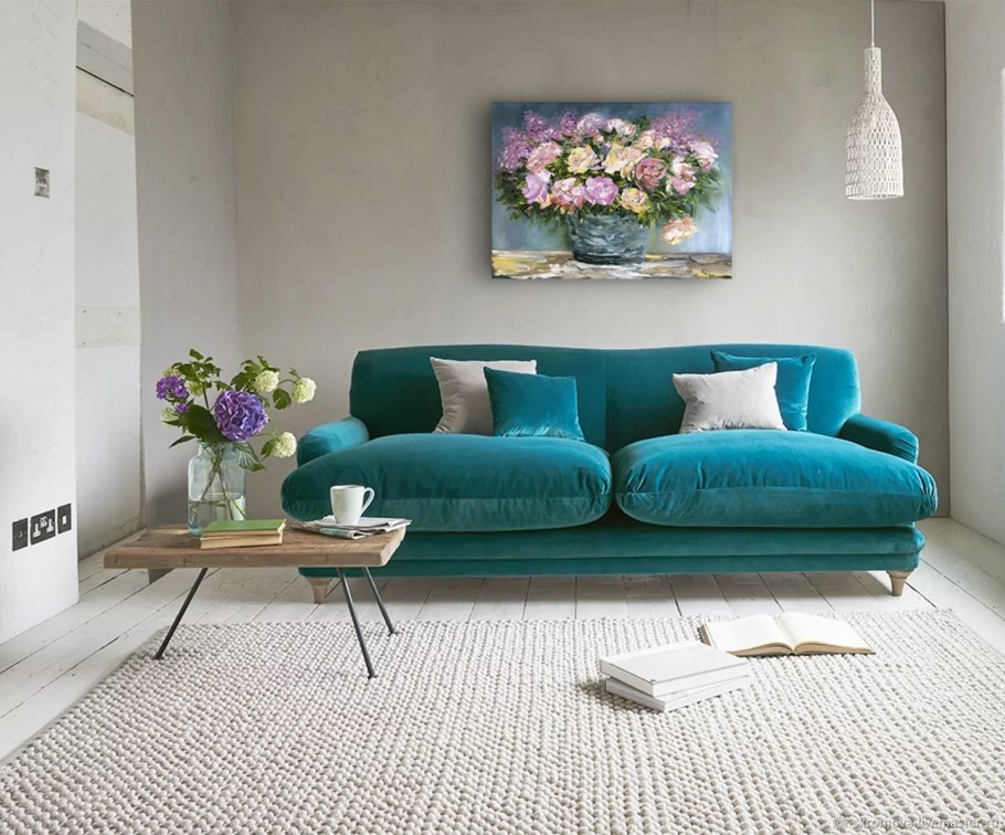 Бирюзовый диван