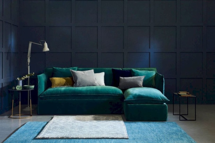 Диван лофт Velvet Emerald