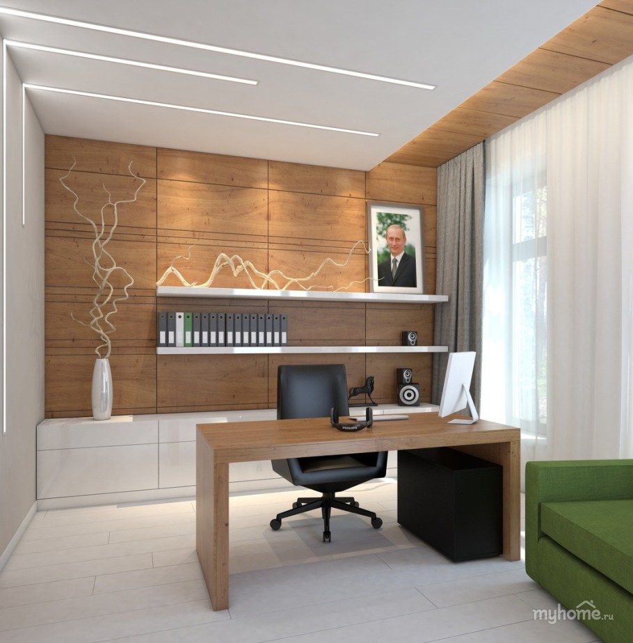 Стильный кабинет в квартире