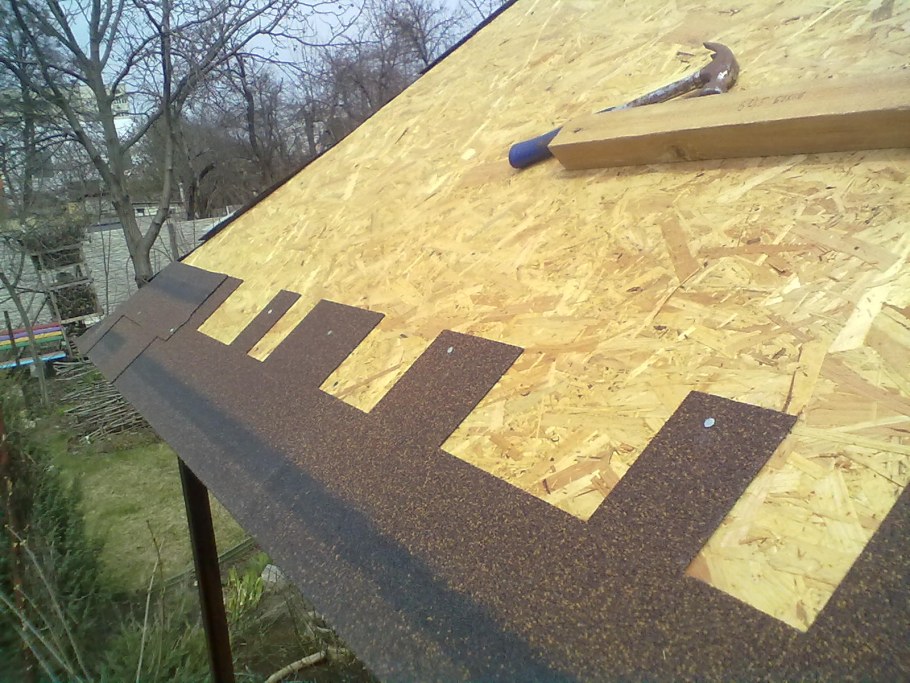Кровля из мягкой черепицы по ОСБ