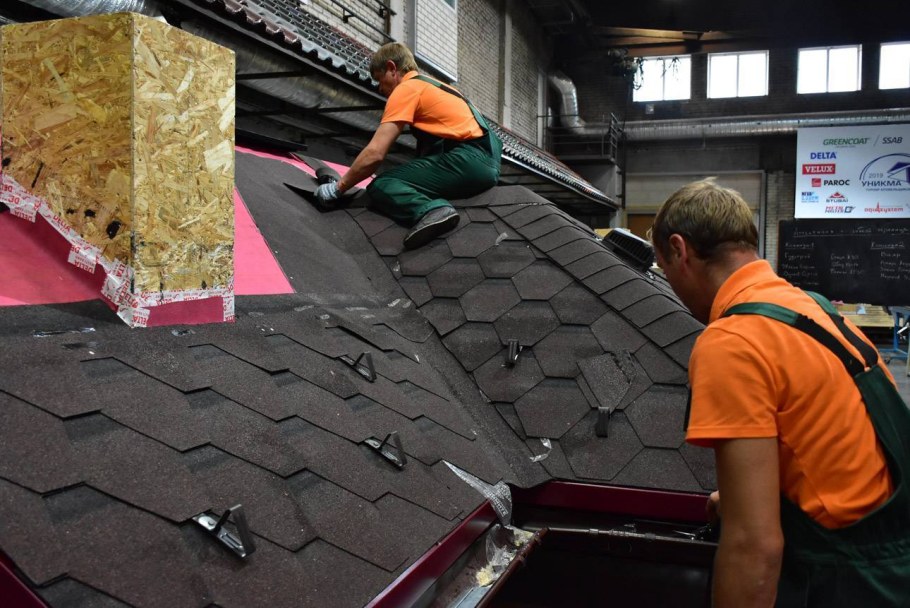 Монтаж гибкой черепицы Шинглас