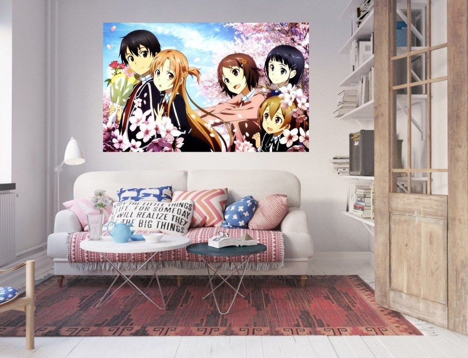 Аниме стена в комнате