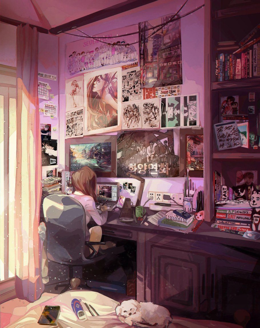 Комната в стиле аниме