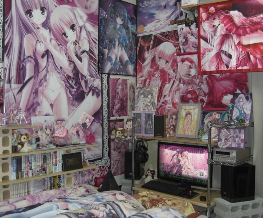 Комната подростка в стиле аниме