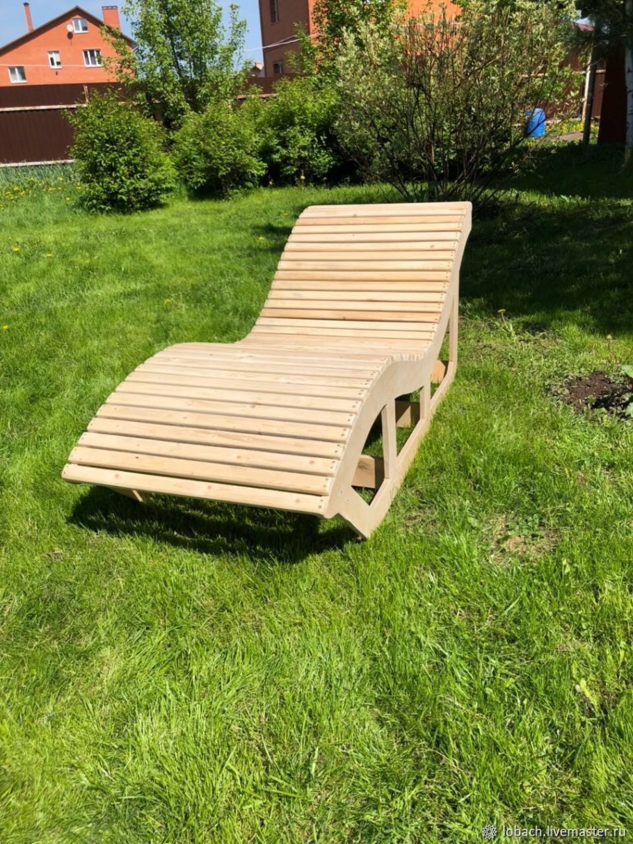 Деревянные лежаки для дачи