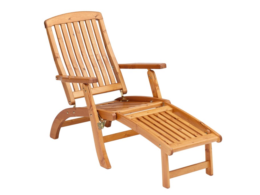 Кресло шезлонг деревянное