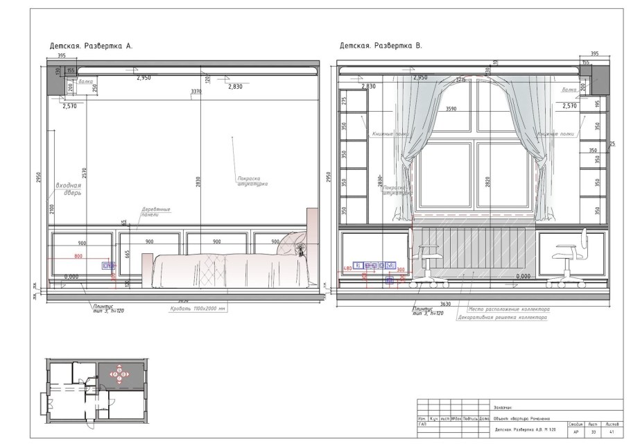 Оформление чертежей дизайн проекта