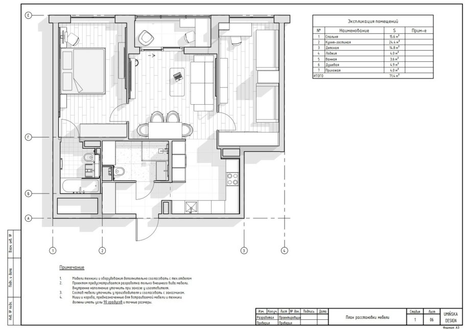 Рабочие чертежи дизайн проекта
