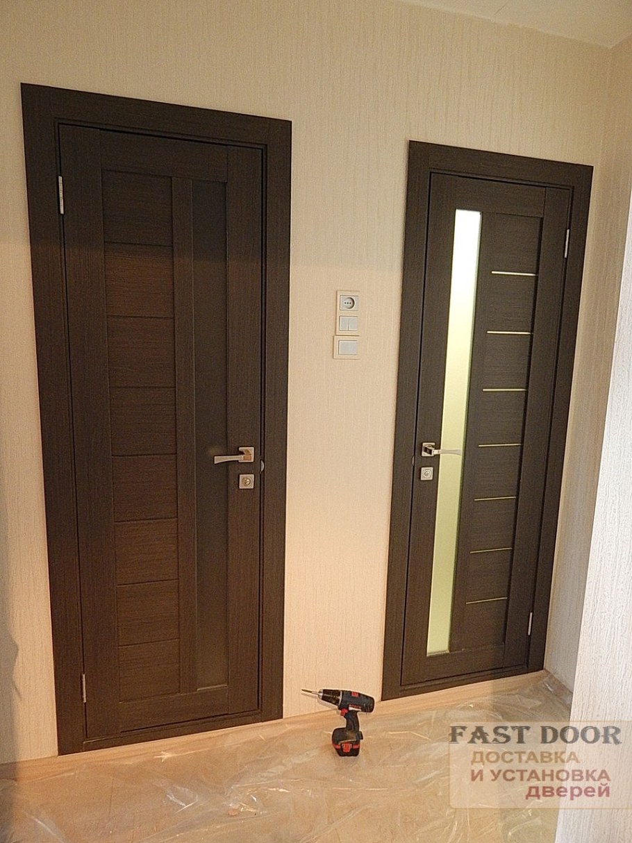 Двери экошпон 19х венге