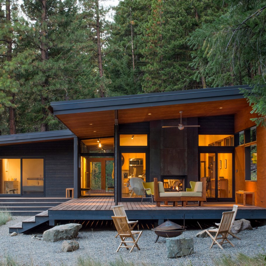 Tiny House с односкатной крышей