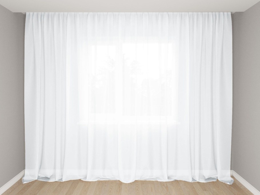 Белая вуаль тюль хофф