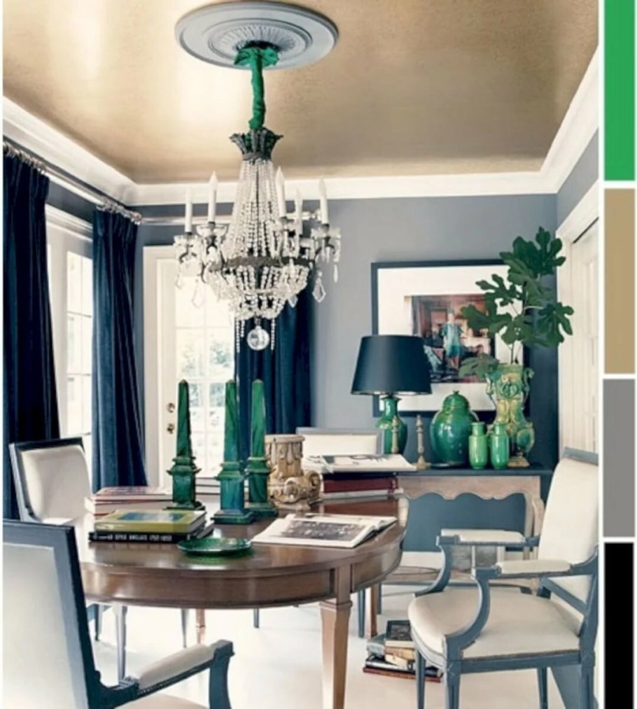 Изумрудный цвет в интерьере