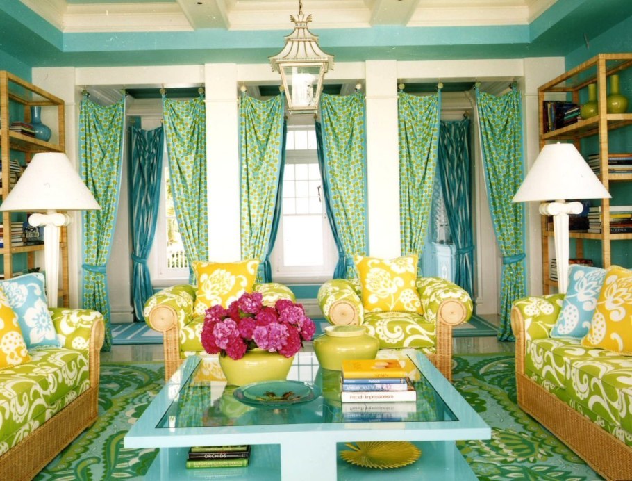 Яркая гостиная