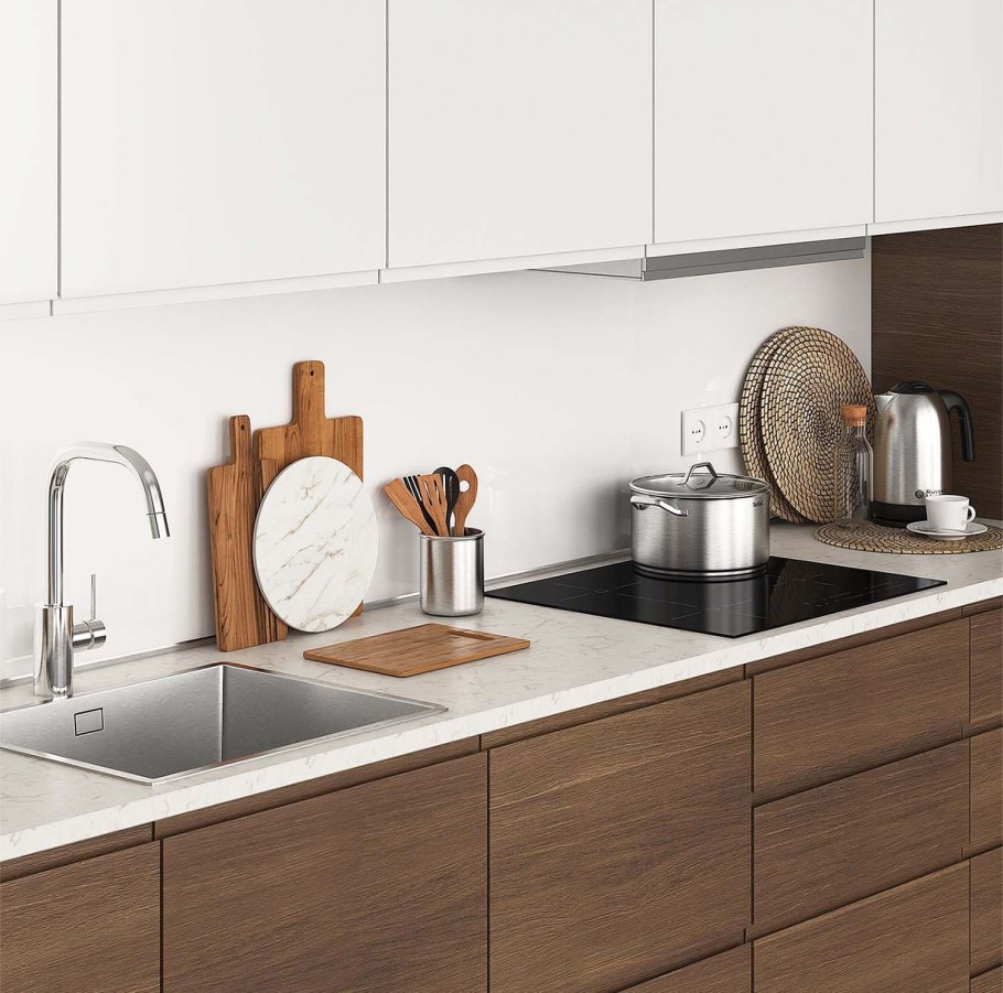 Кухня икеа Воксторп дуб