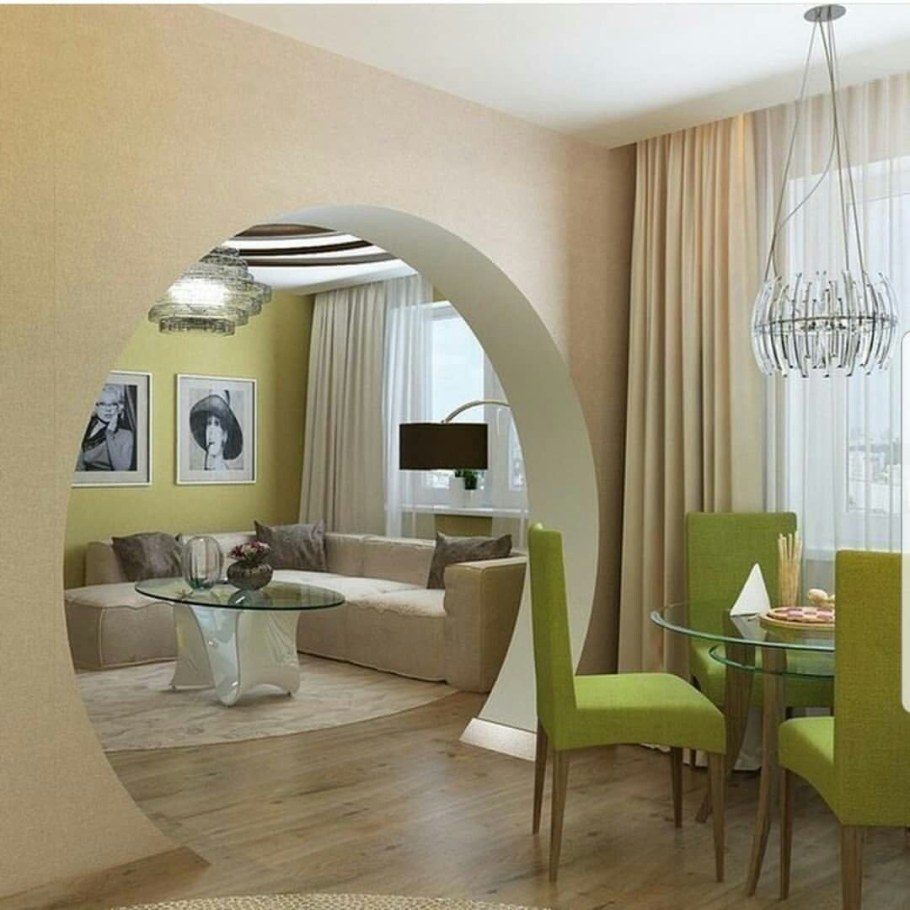 Гостиная с аркой