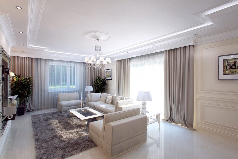 Интерьер в светлых тонах