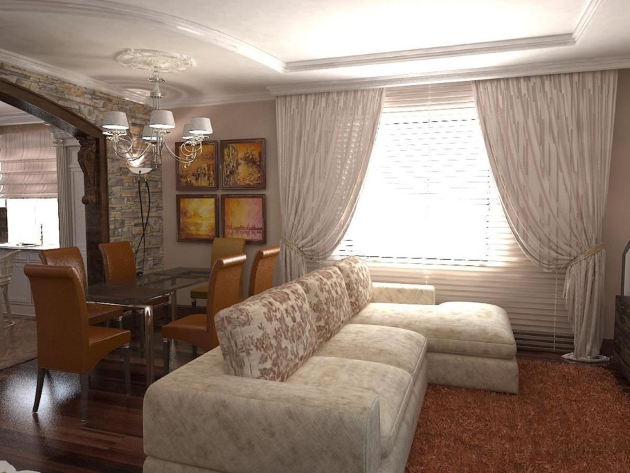 Гостиная в частном доме