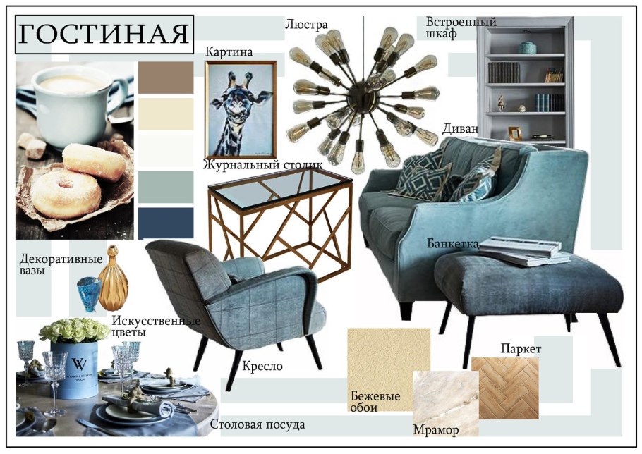 Интерьерный коллаж