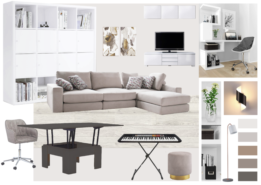 Стилевой коллаж интерьера