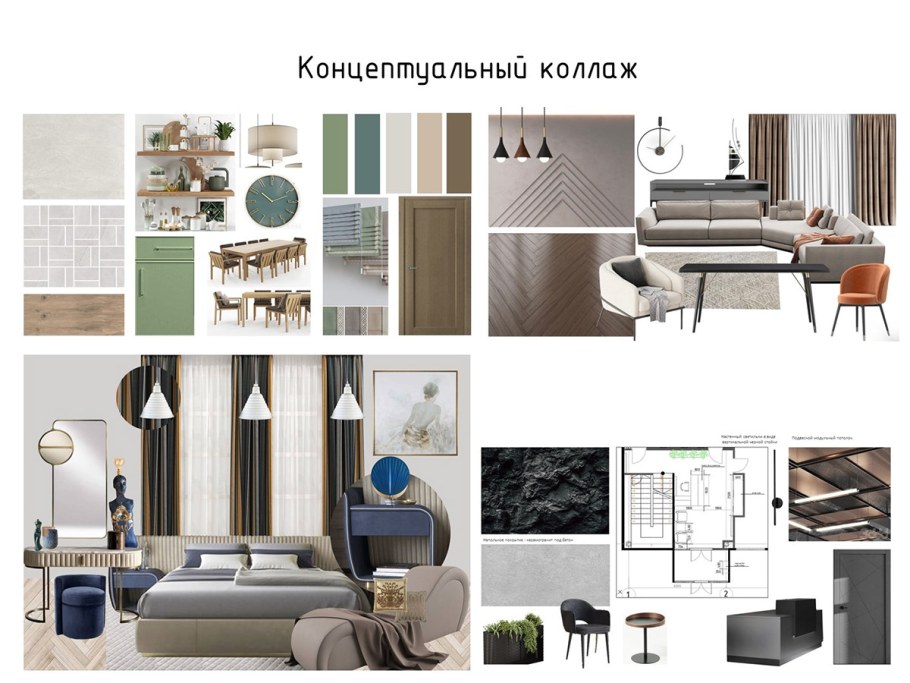 Стили интерьера коллаж