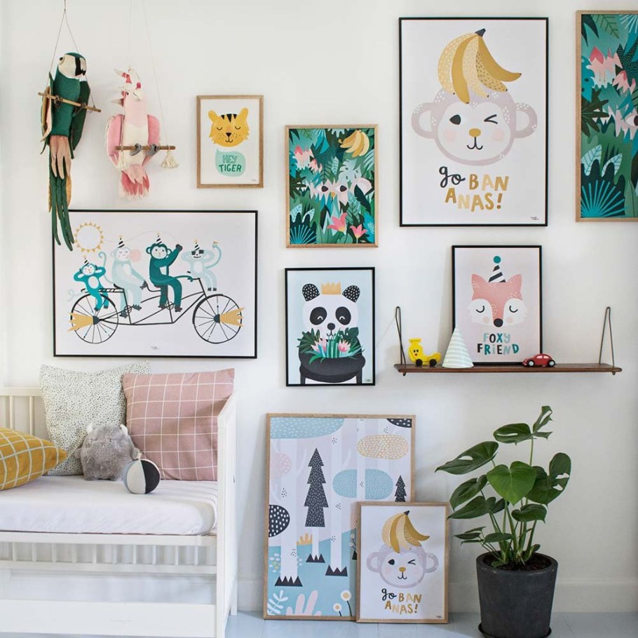 Постеры в интерьере детской