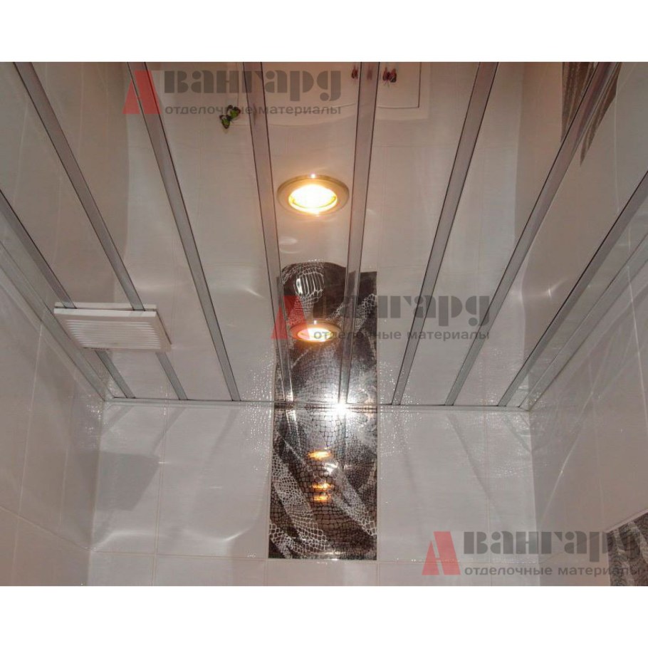 Реечный потолок супер хром