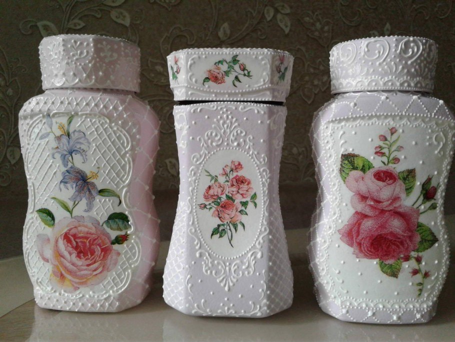 Декор баночек из под кофе