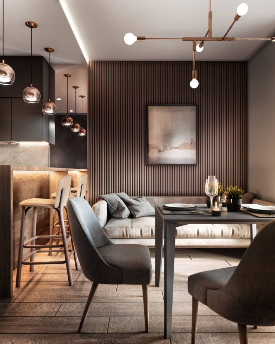 Кофейный цвет в интерьере