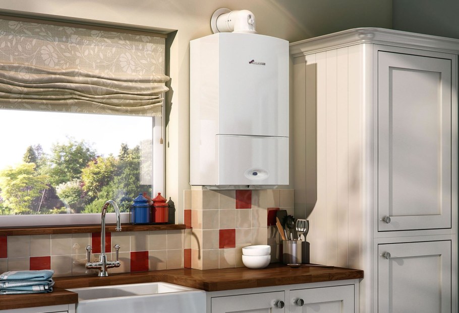 Газовый котел в интерьере