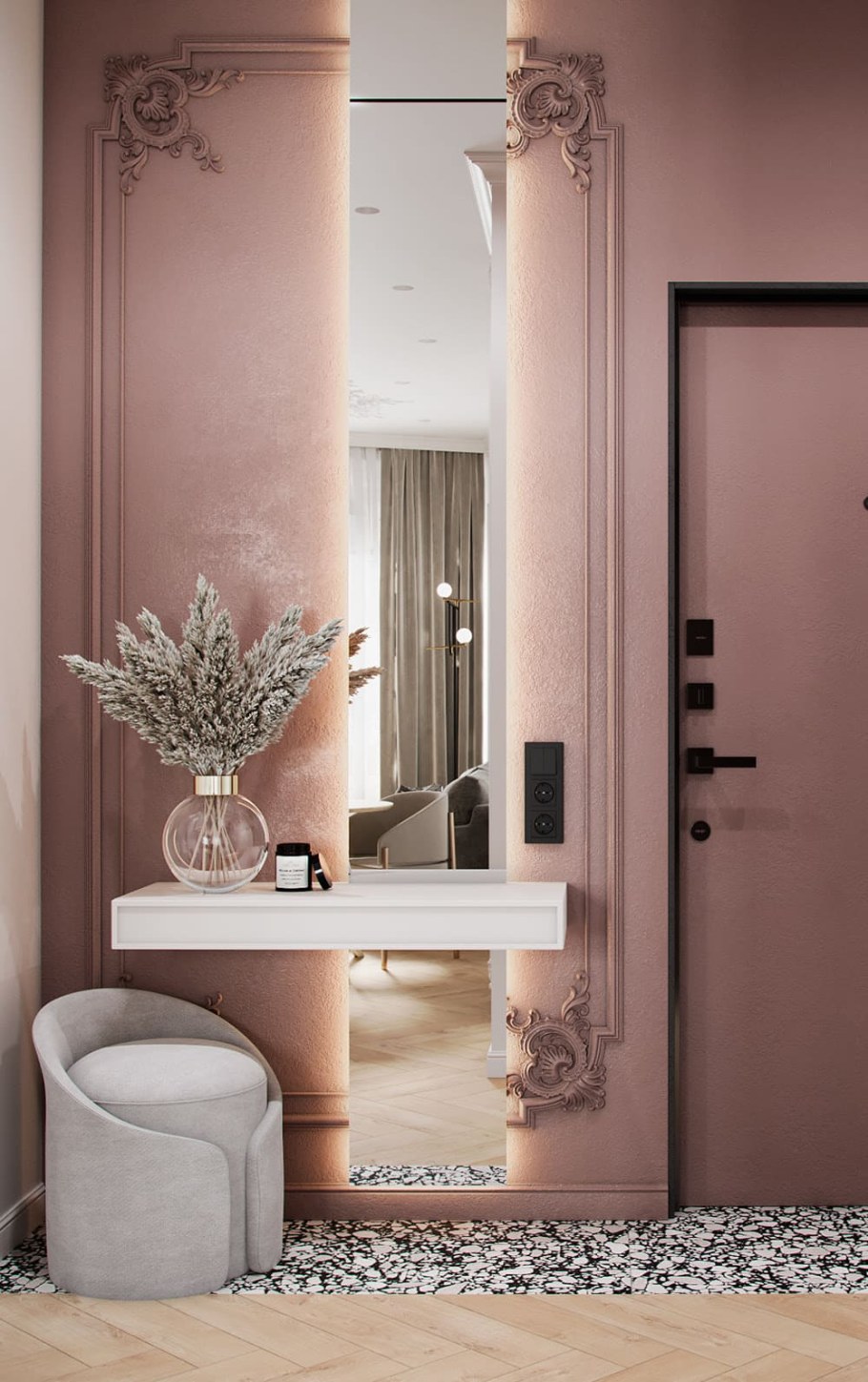 Обои в прихожую 2023 модные тенденции