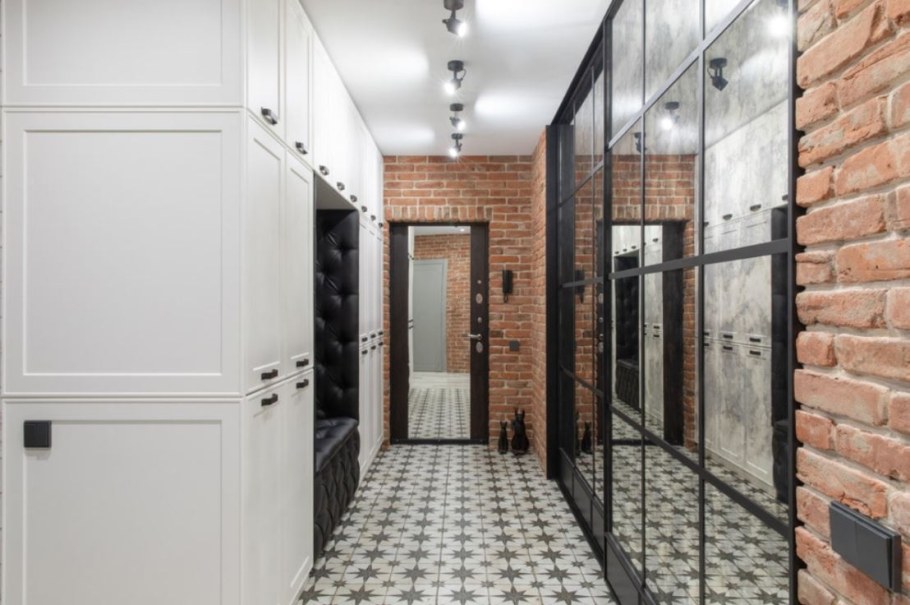 Прихожая в стиле лофт