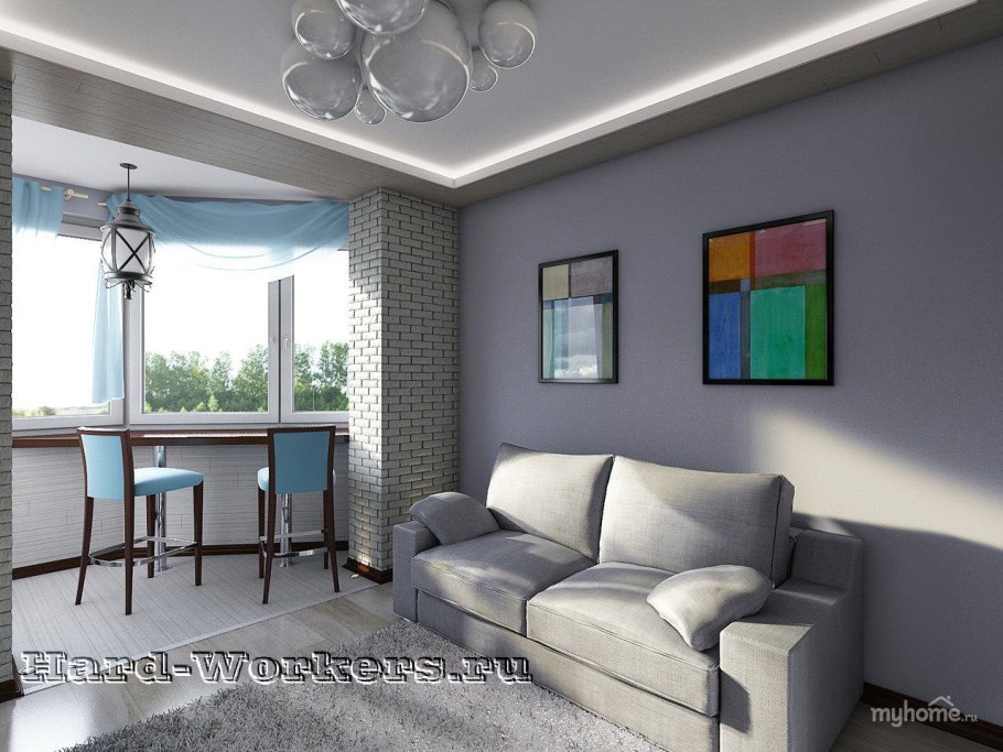 Дизайн п44т 3-х комнатная квартира