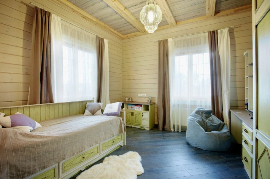 Tikkurila зеленый имитация бруса