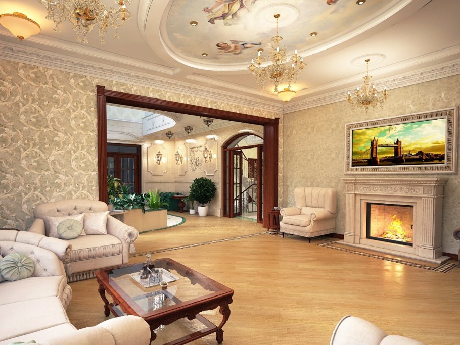 Классический стиль интерьера загородного Ренессанс