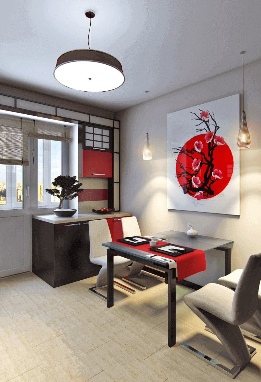 Кухня в японском стиле