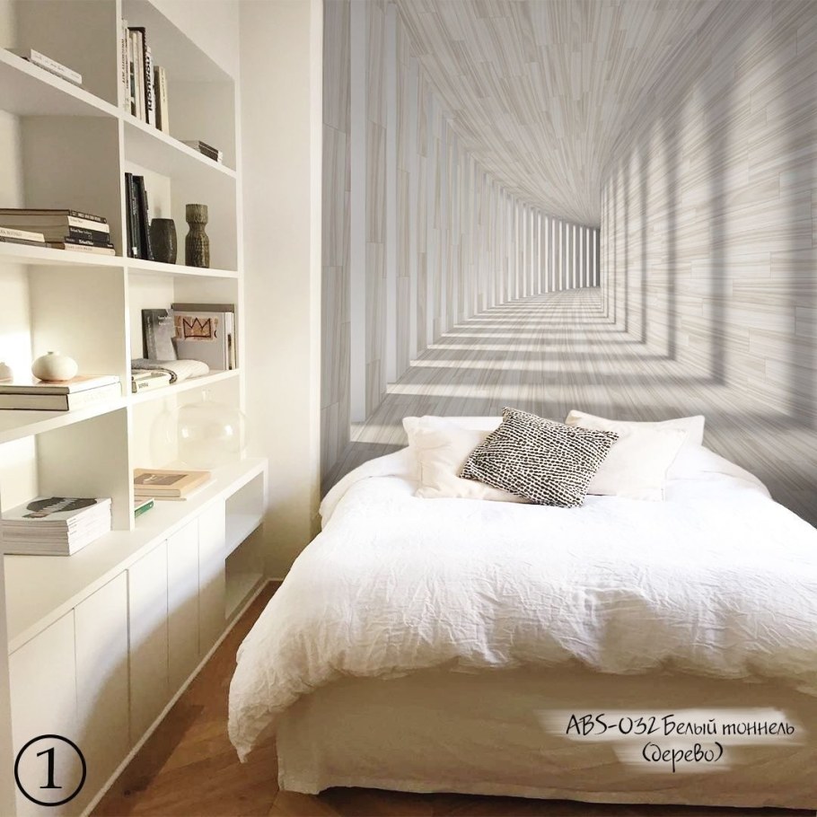 Фотообои для спальни увеличивающие пространство маленькой спальни