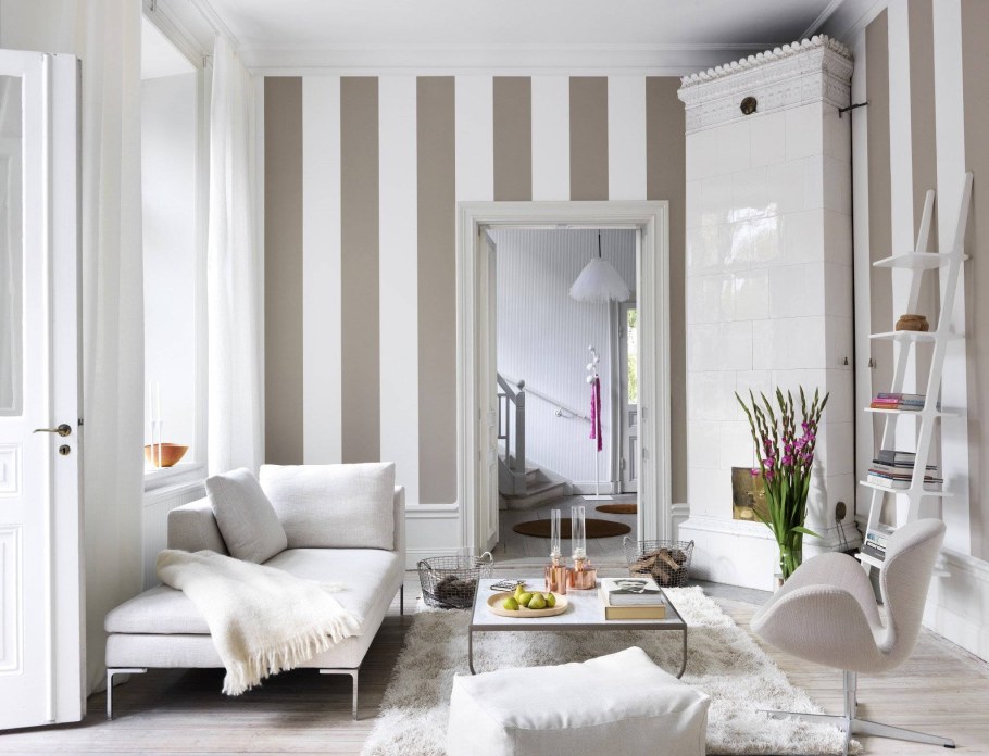 Вертикальная полоска в интерьере