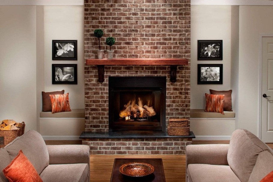 Камин в интерьере