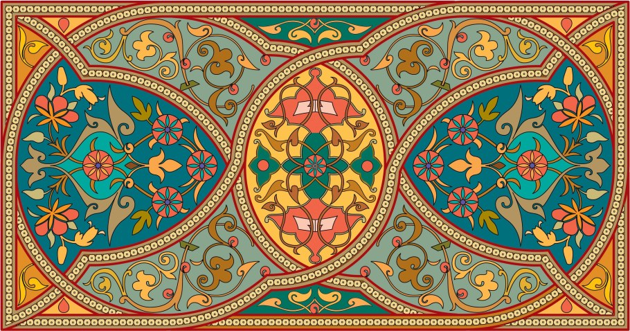 Азербайджанский национальный орнамент Бута