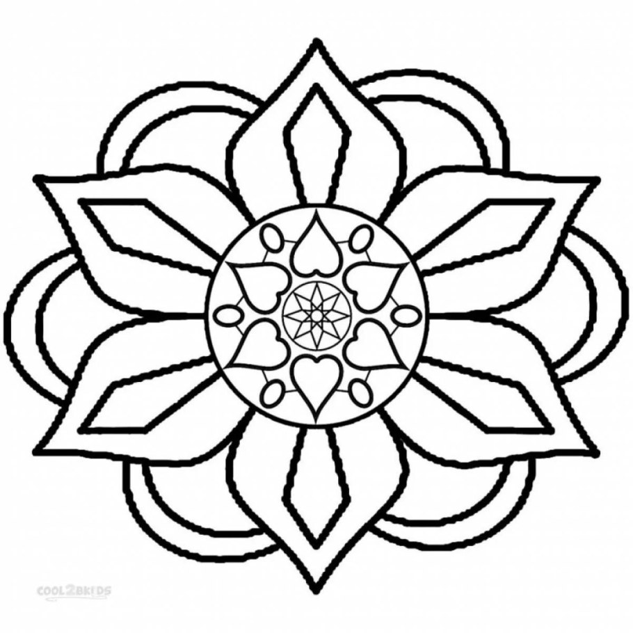 Орнамент в квадрате для детей