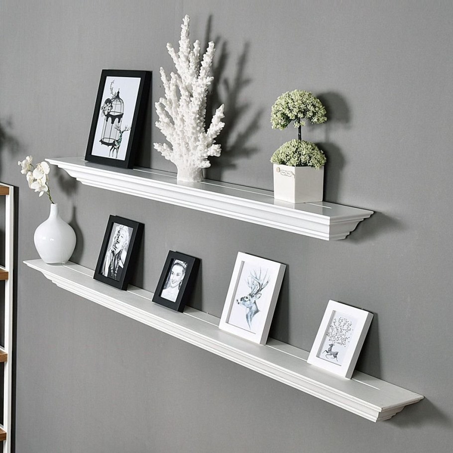 Полка "Wall Shelf-s (bas WL-001)" белая