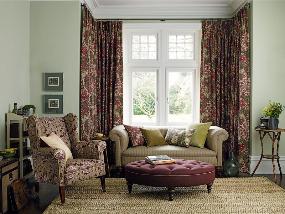 Уильям Моррис ткани интерьер