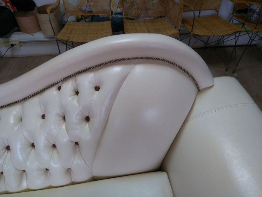Обивка дивана из экокожи